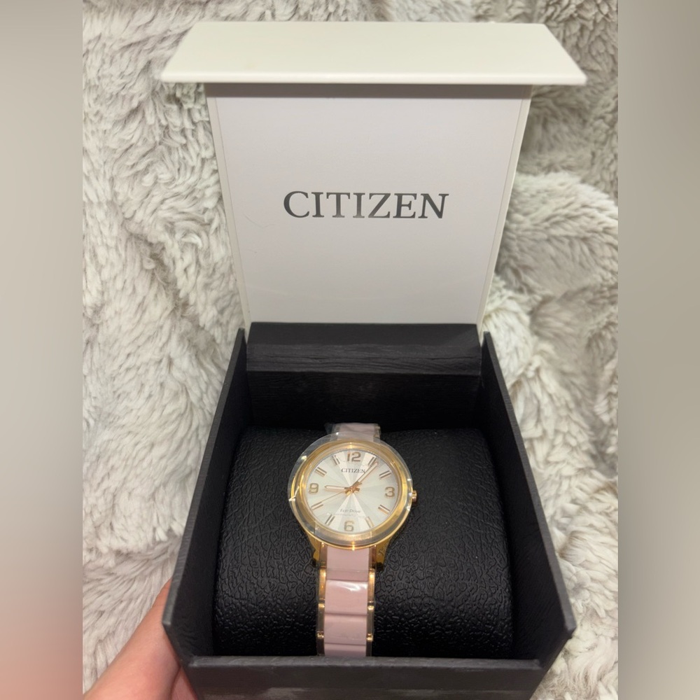 Citizen Women's Weekender Gold and Pink Watch, NWT - Discontinued